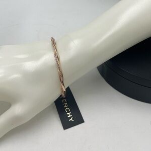 Givenchy Rose Gold‎ and Crystal Hinged Bangle Bracelet New with tags